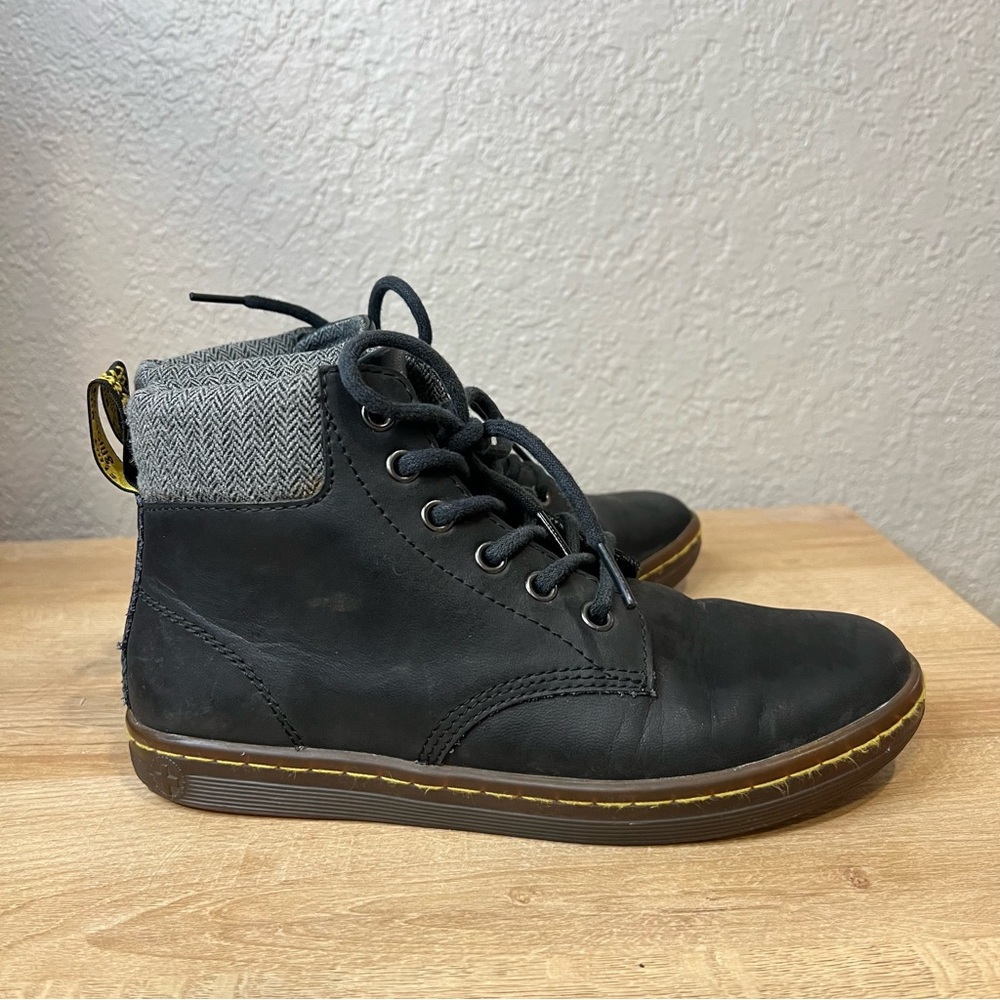 Dr. Martens Black Maelly Moto High Top Grunge Ankle Boots Bootie Sz US 6 - Picture 4 of 5